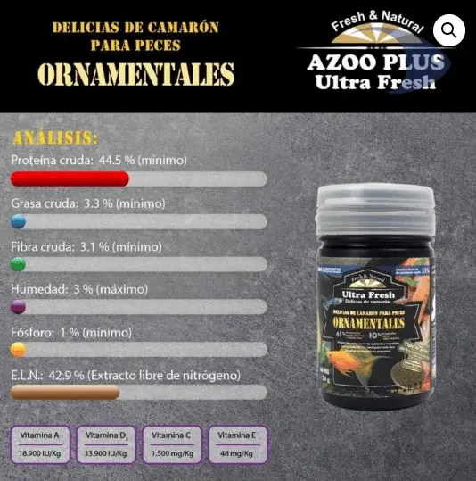 Delicias de camarón para peces ornamentales view 2