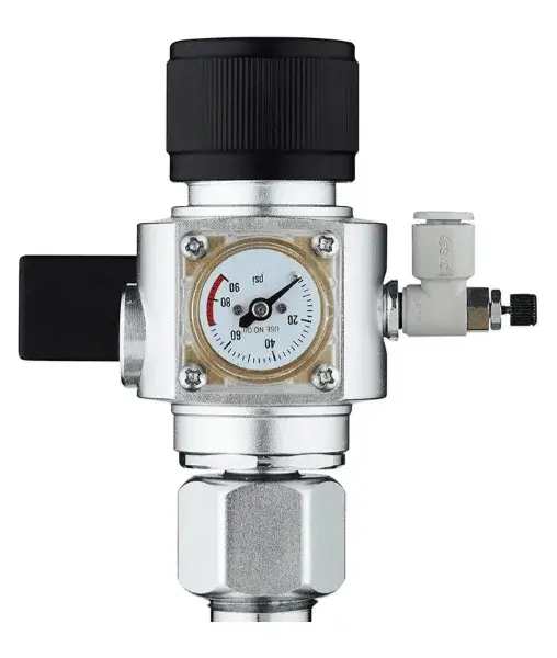 Regulador de CO₂ con solenoide CGA320