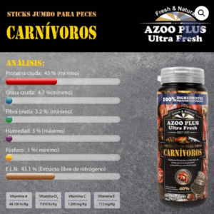 Sticks Jumbo para peces carnívoros