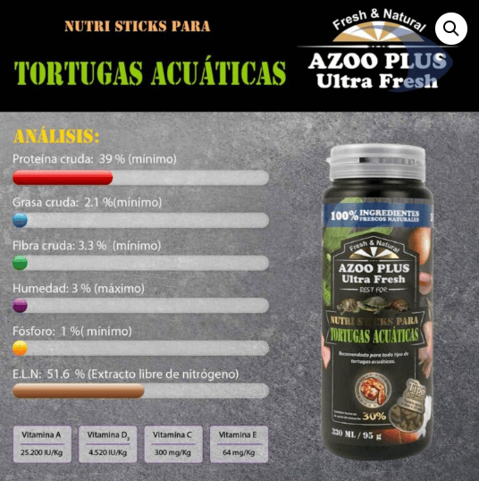 Nutri sticks para tortugas acuáticas