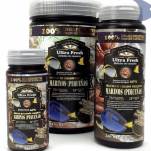 Delicias de camarón para peces marinos pequeñas